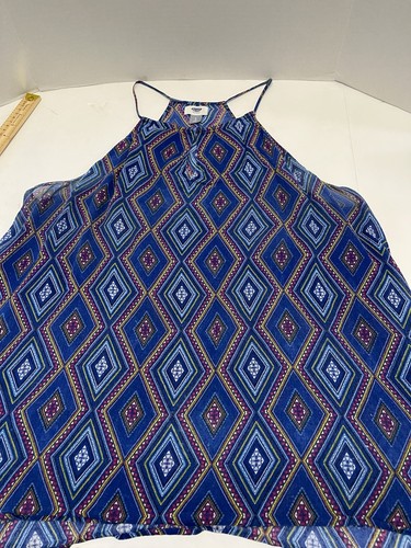 Old navy blue - blue, geometric